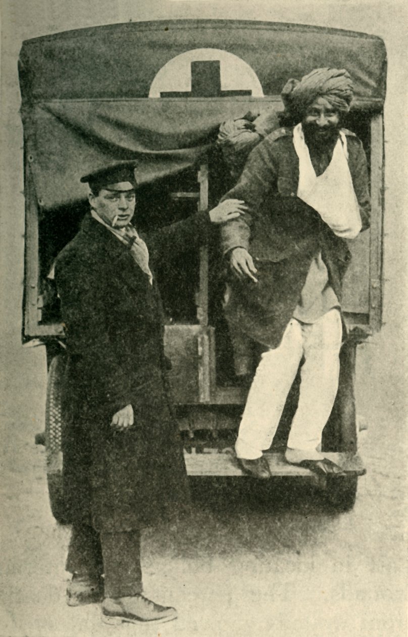 Loukkaantunut intialainen sotilas, ensimmäinen maailmansota, 1914, c1920. tekijältä Unbekannt