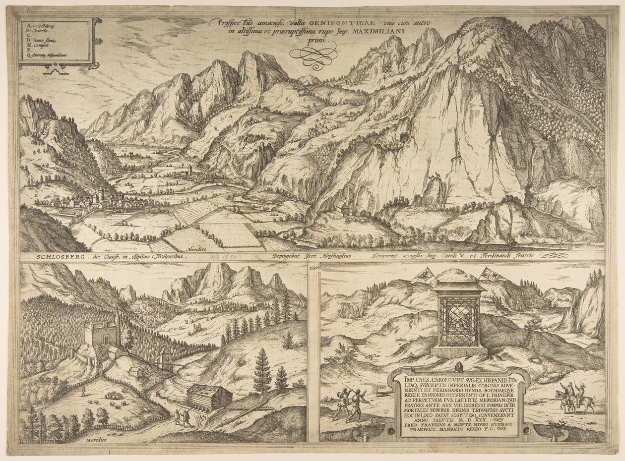 Innsbruck sarjasta Cities of the World, vol. V, levy 59, 1590 tekijältä Unbekannt
