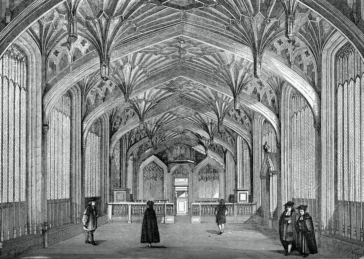 Sisätilat, Oxfordin yliopisto, 1700-luku, 1870 tekijältä Unbekannt