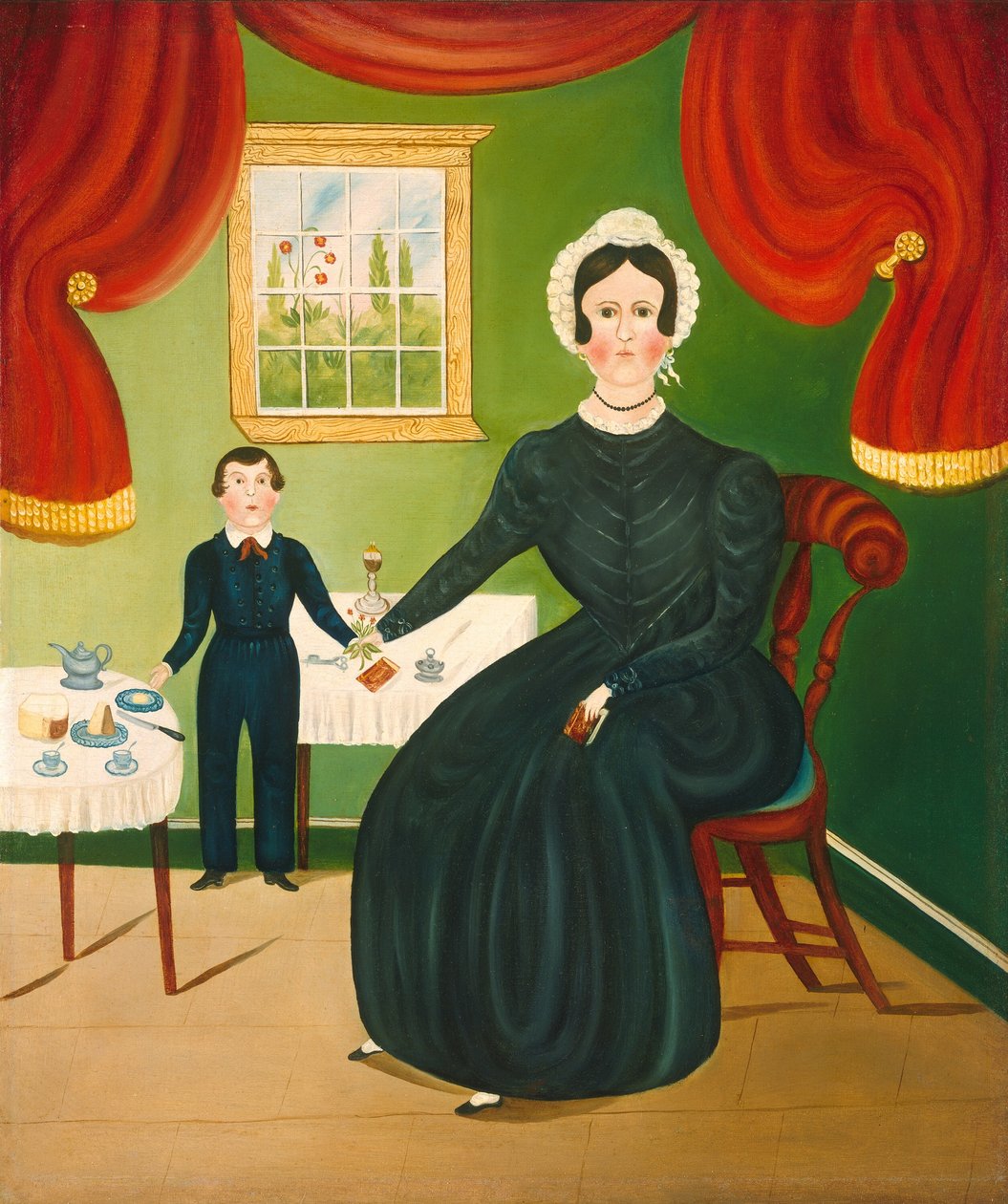 Sisustuskohtaus, c. 1840. tekijältä Unbekannt