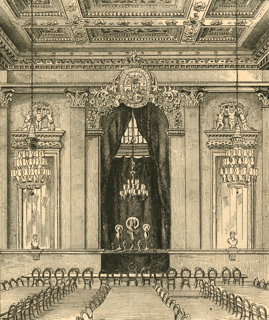 Goldsmiths Hallin sisustus, 1876, 1897. tekijältä Unbekannt