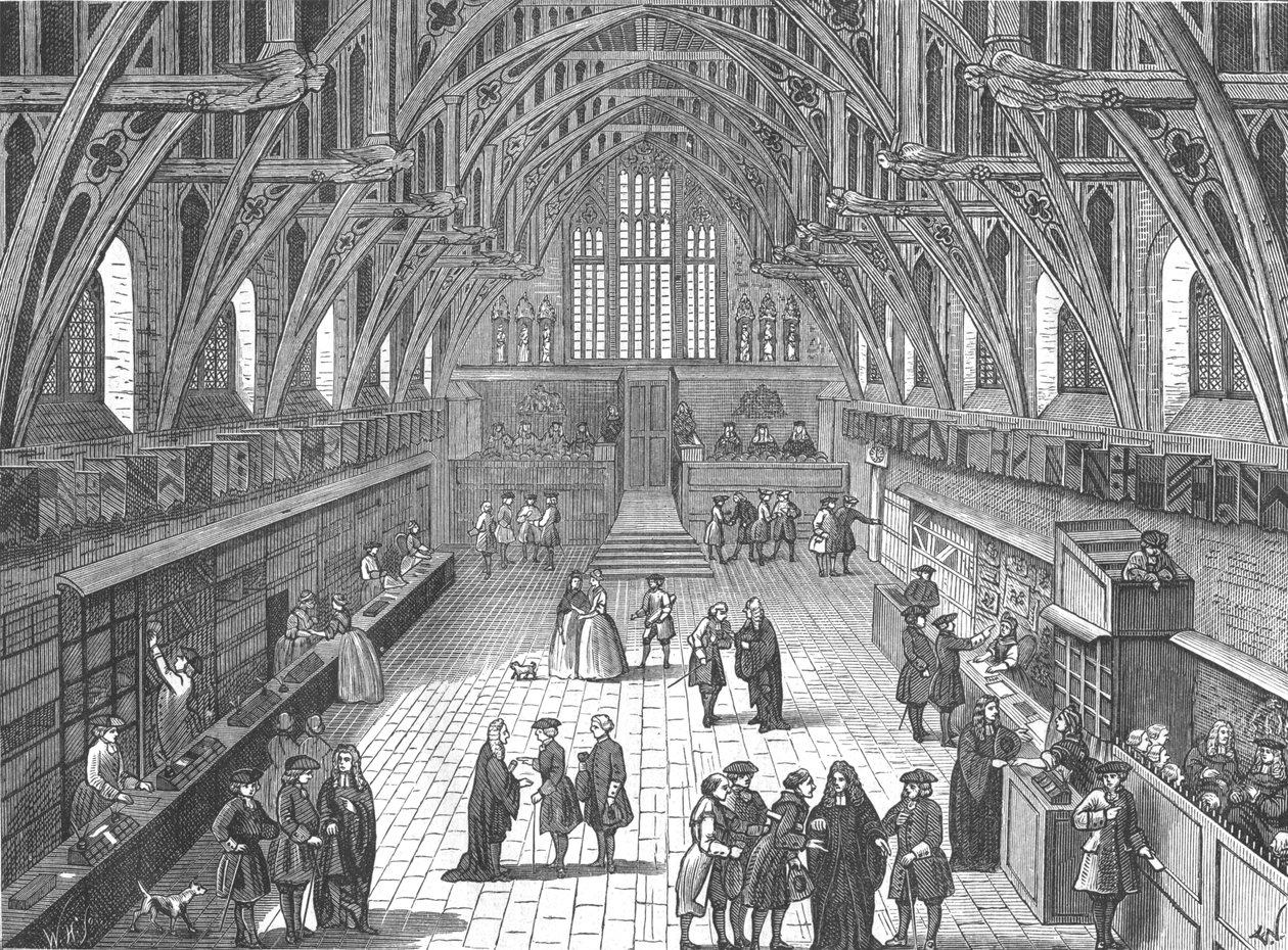 Old Westminster Hallin sisustus, 1797 1897 tekijältä Unbekannt