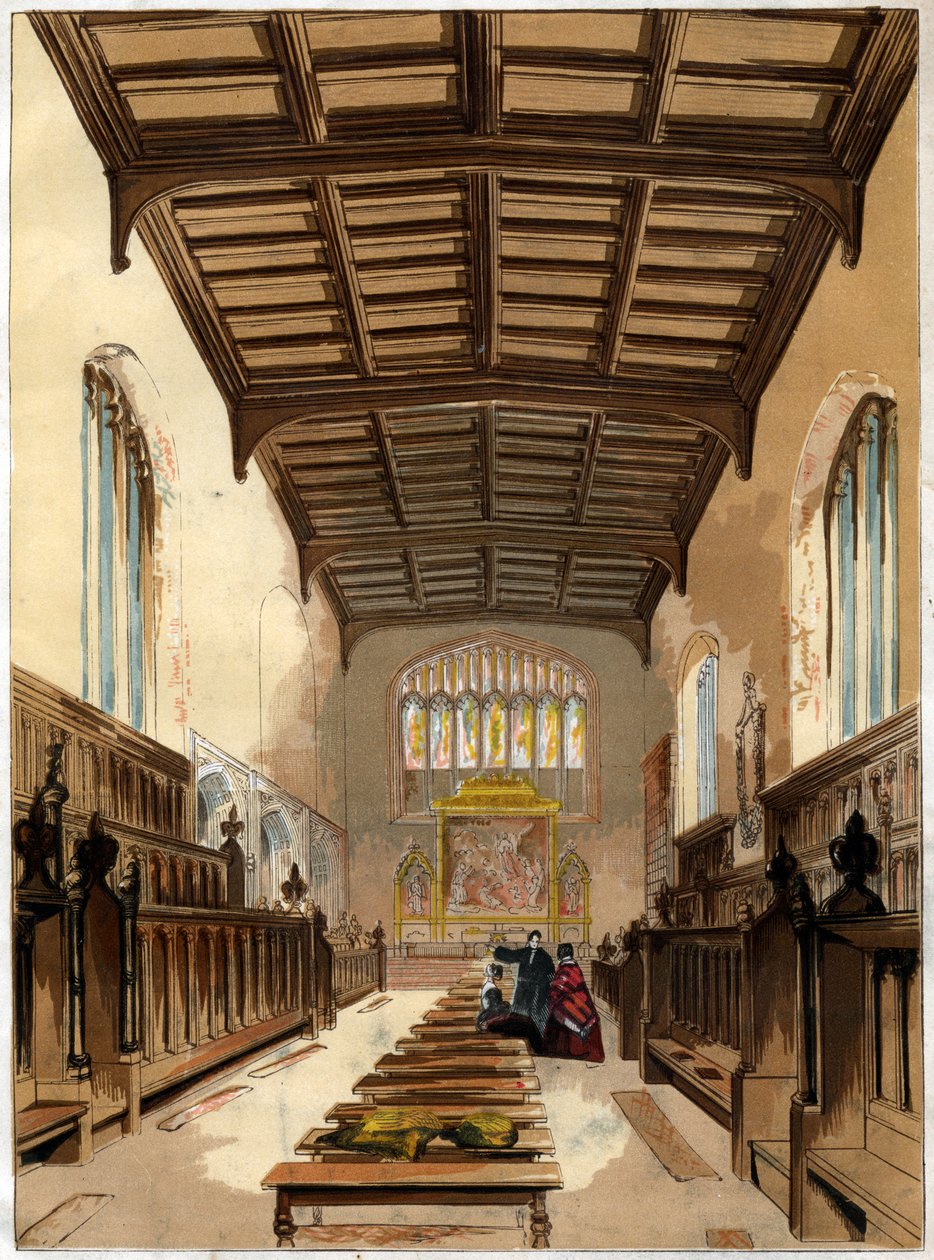 St Johns College Chapelin sisustus, Cambridge, Cambridgeshire tekijältä Unbekannt