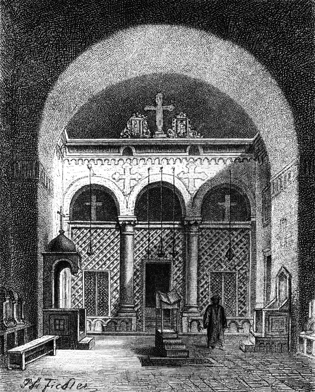 Kirkon sisustus, Egypti, 1881 tekijältä Unbekannt