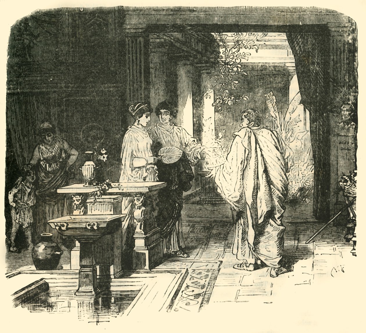 Roomalaisen talon sisustus, 1890. tekijältä Unbekannt