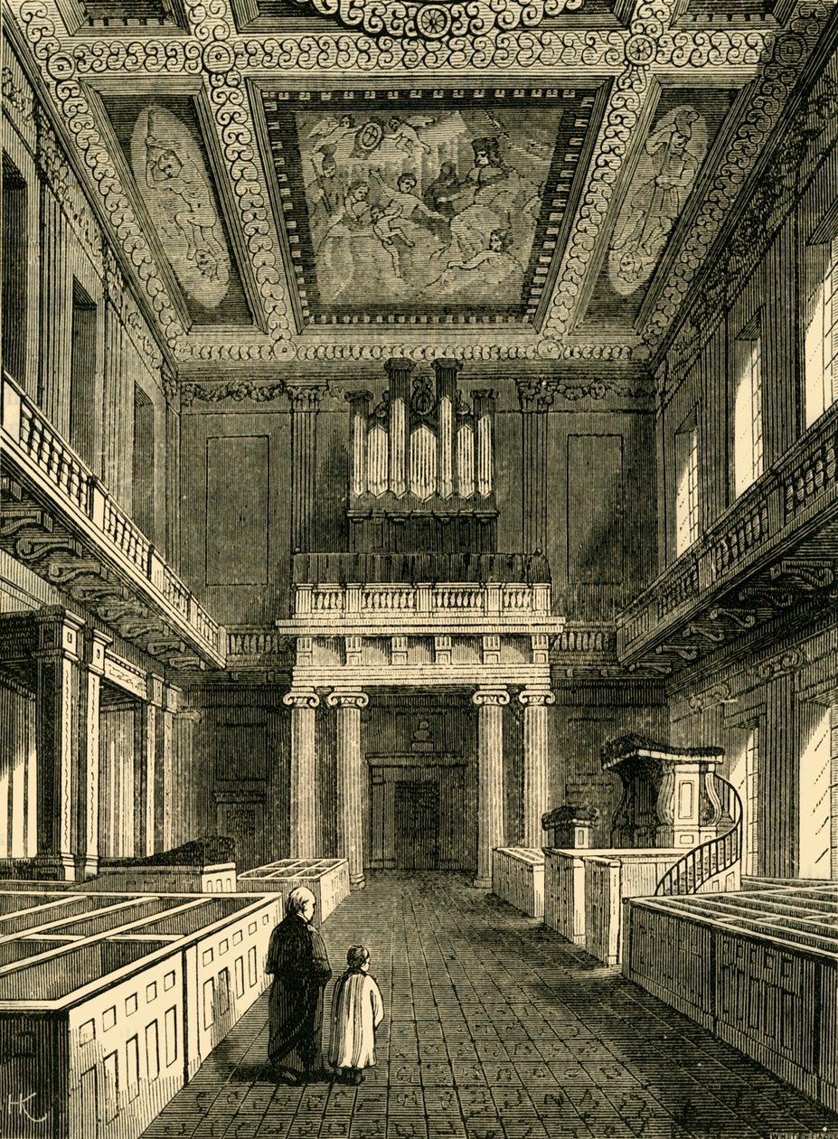 Chapel Royal Banqueting Housen sisustus, Whitehall, 1881. tekijältä Unbekannt