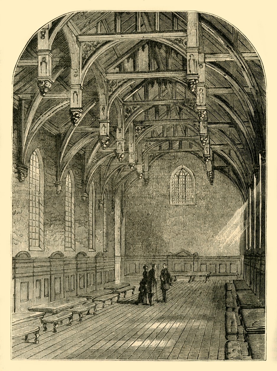 Suuren salin sisustus, Lambeth Palace, 1800, c1878. tekijältä Unbekannt