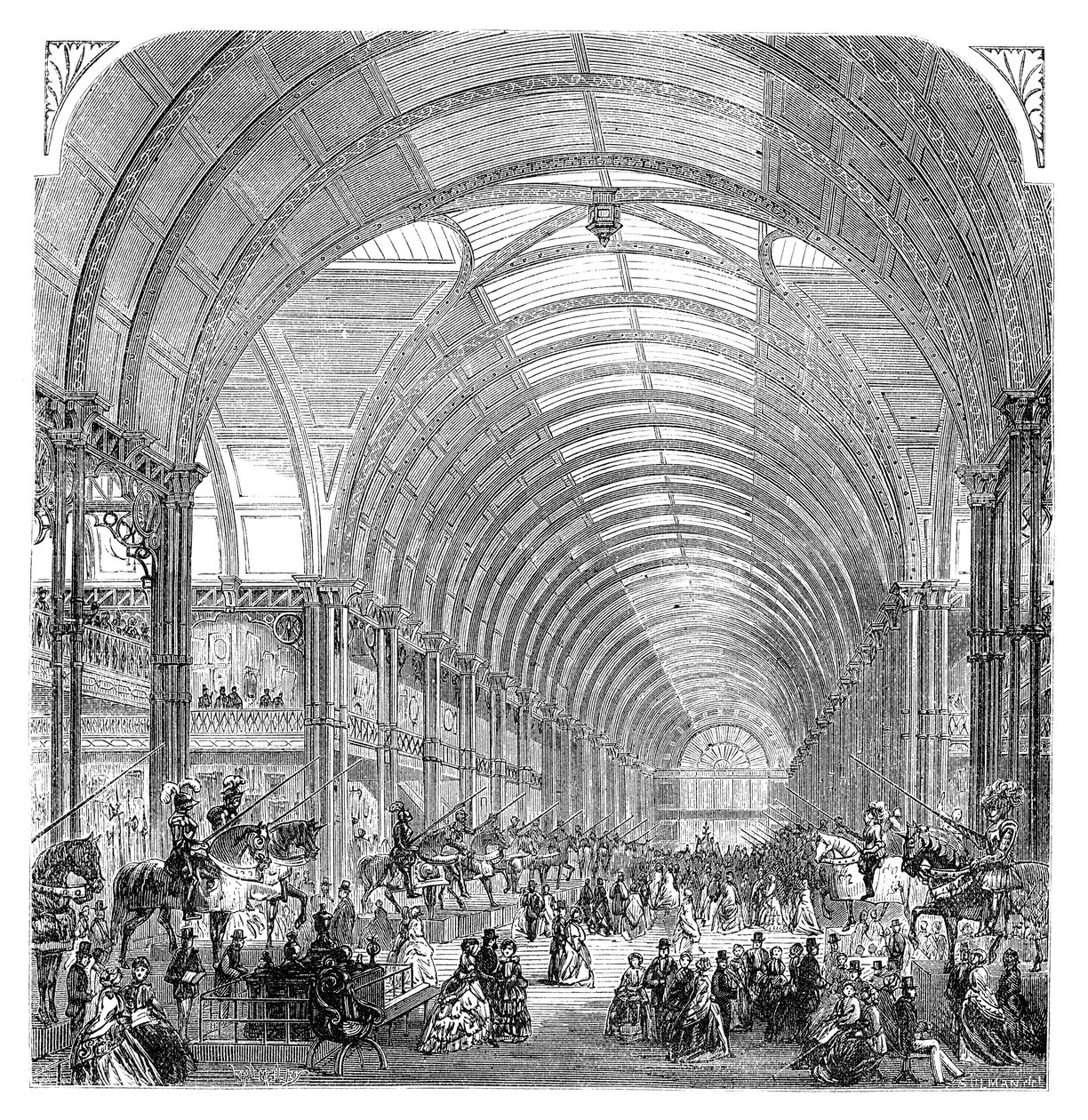 Sisäkuva Manchester-näyttelystä, 1857, 1800-luvun loppu tekijältä Unbekannt