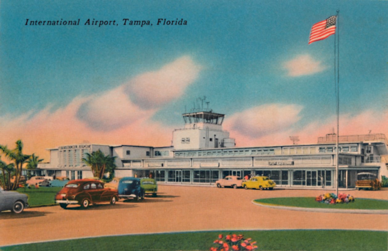 Kansainvälinen lentokenttä, Tampa, Florida, 1940-luku tekijältä Unbekannt