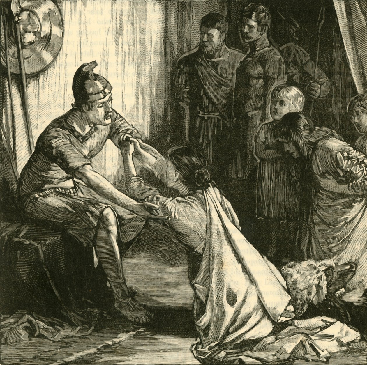 Coriolanuksen ja hänen vaimonsa ja äitinsä haastattelu, 1890. tekijältä Unbekannt