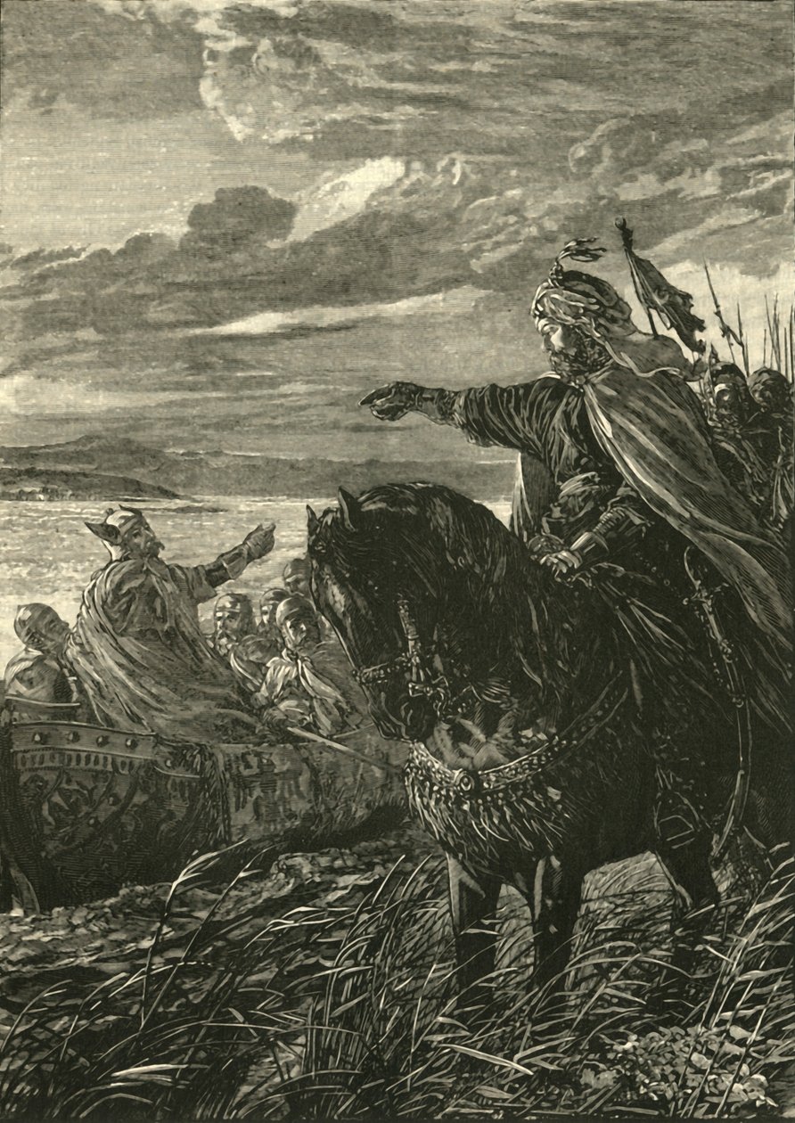 John Zimiscesen ja Sviatoslafin haastattelu, 969 jKr., 1890. tekijältä Unbekannt
