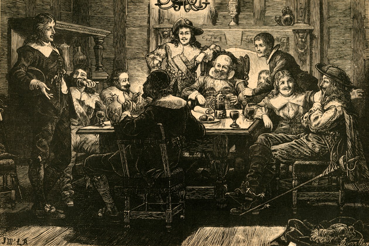 Randolphin esittely Ben Jonsonille Devil Tavernissa, 1897. tekijältä Unbekannt