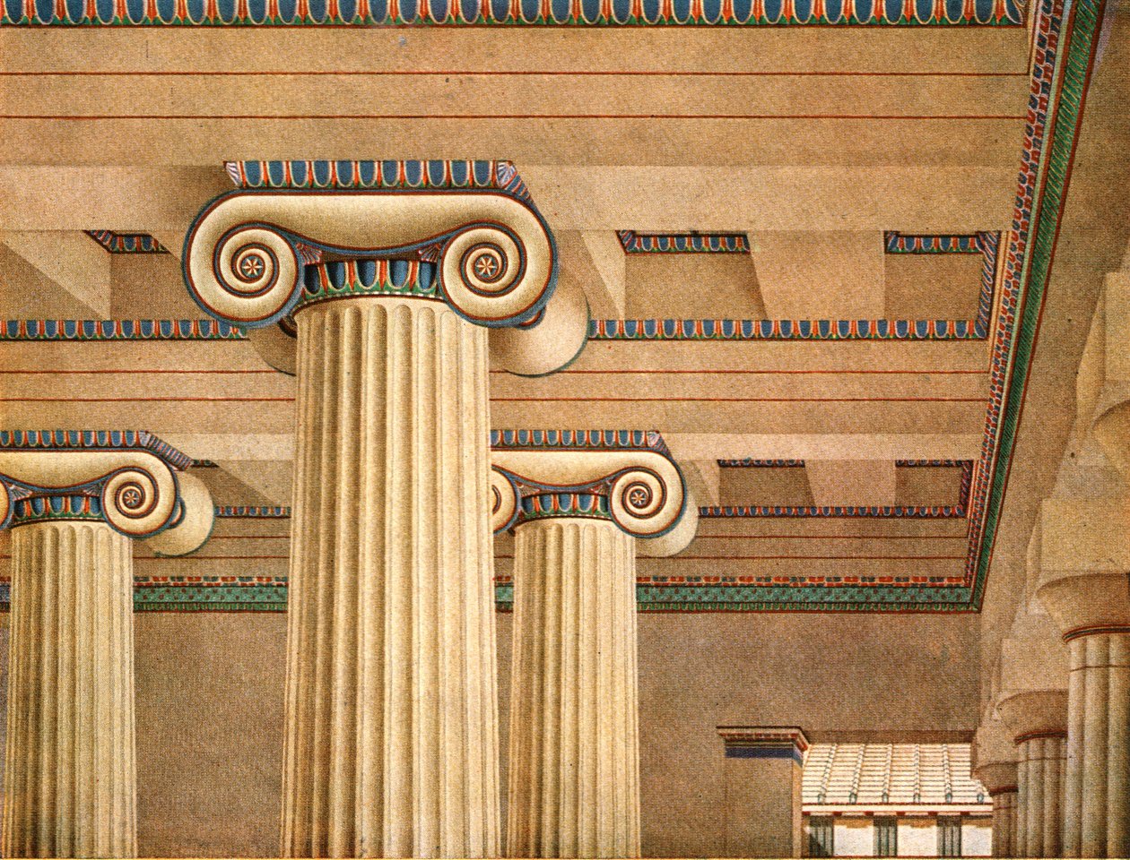 Ionic Hall Ateenan Akropolilla, Kreikka, 1928. tekijältä Unbekannt