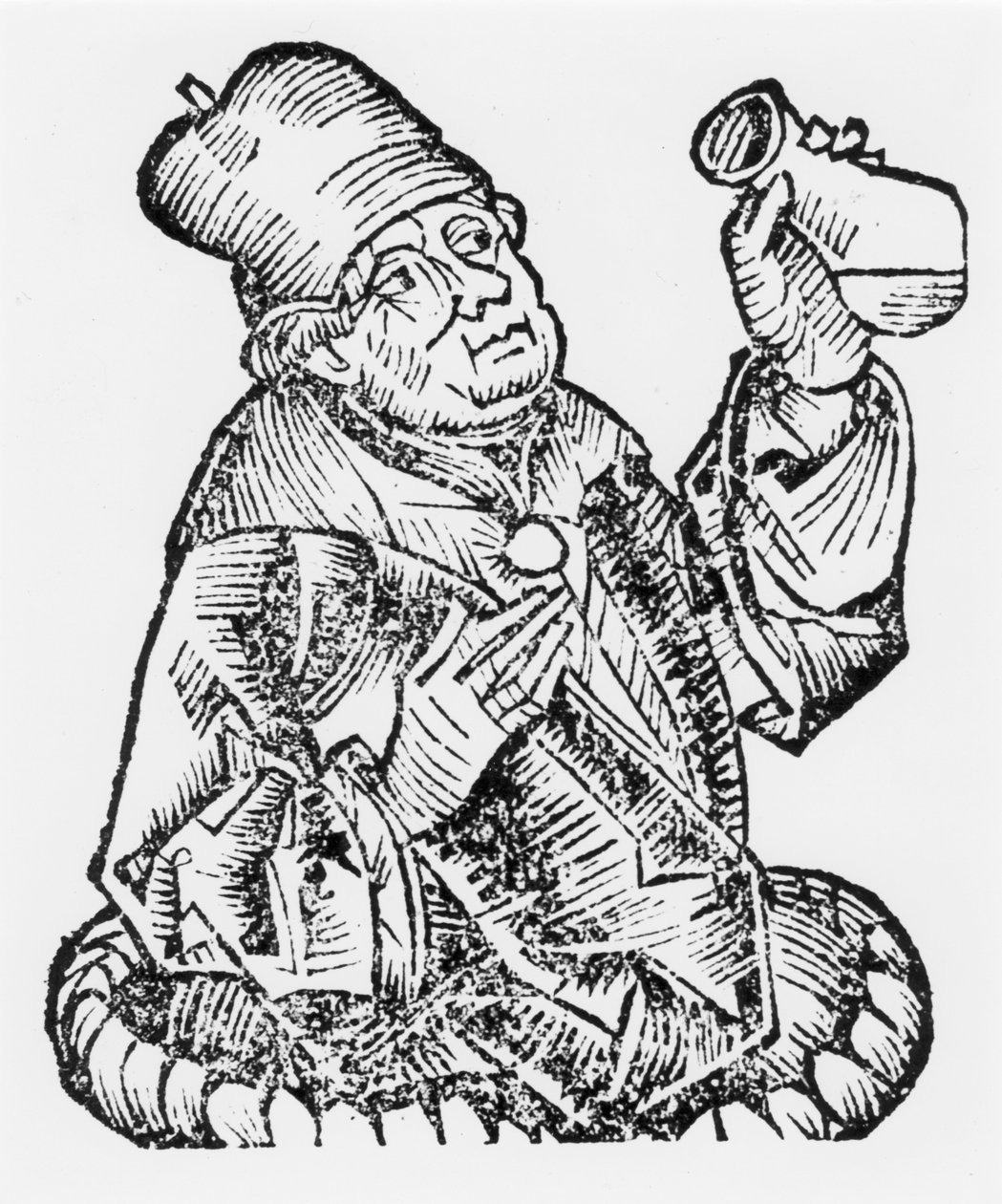 Isaac Judaeus, Tunisian hallitsijoiden lääkäri, 9.-10. vuosisata 1493 tekijältä Unbekannt
