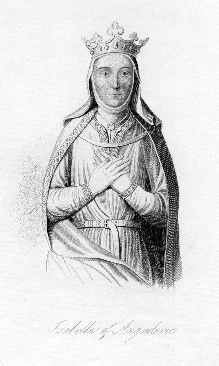 Isabella Angoulemesta, c1187-1246 tekijältä Unbekannt
