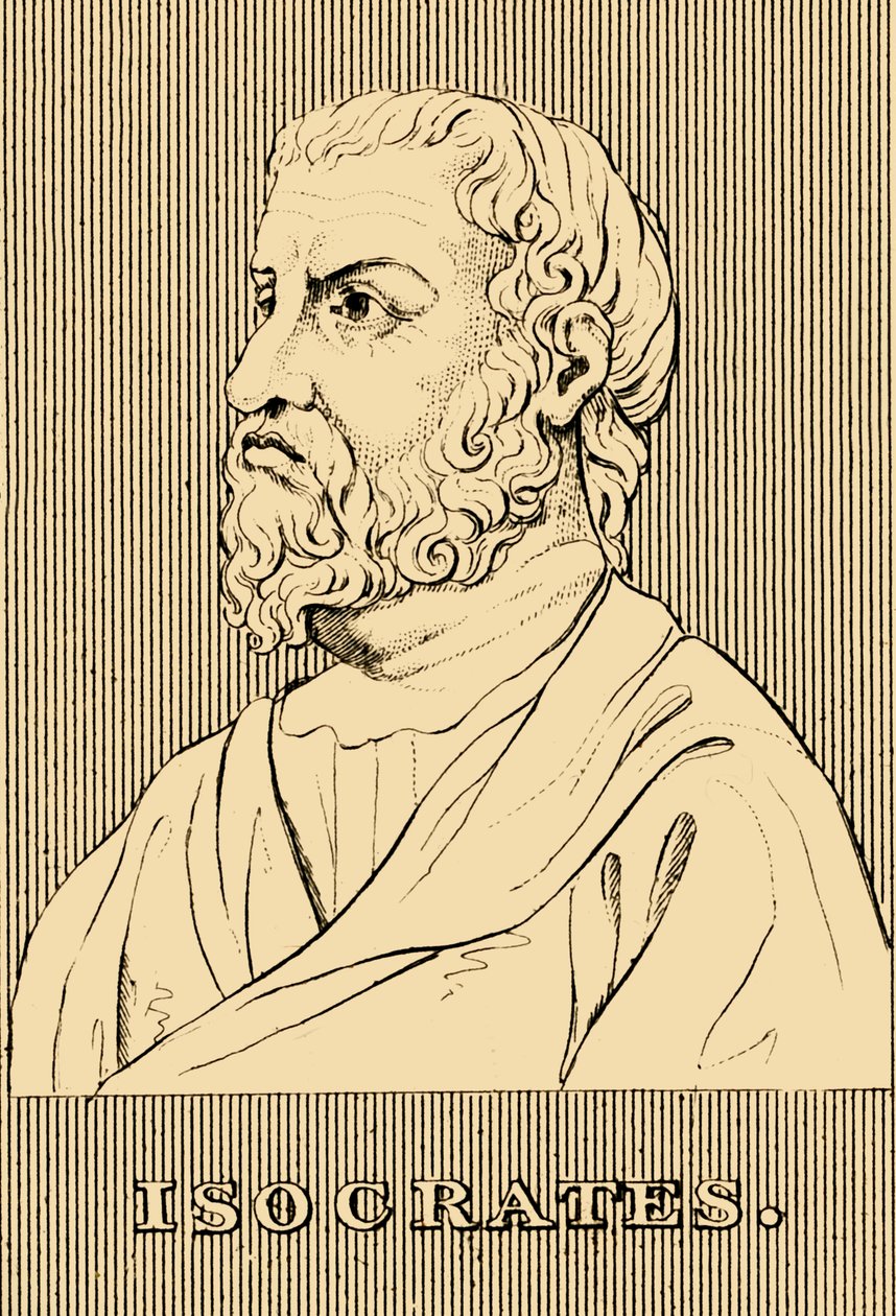 Isokrates, 436-338 eKr., 1830. tekijältä Unbekannt