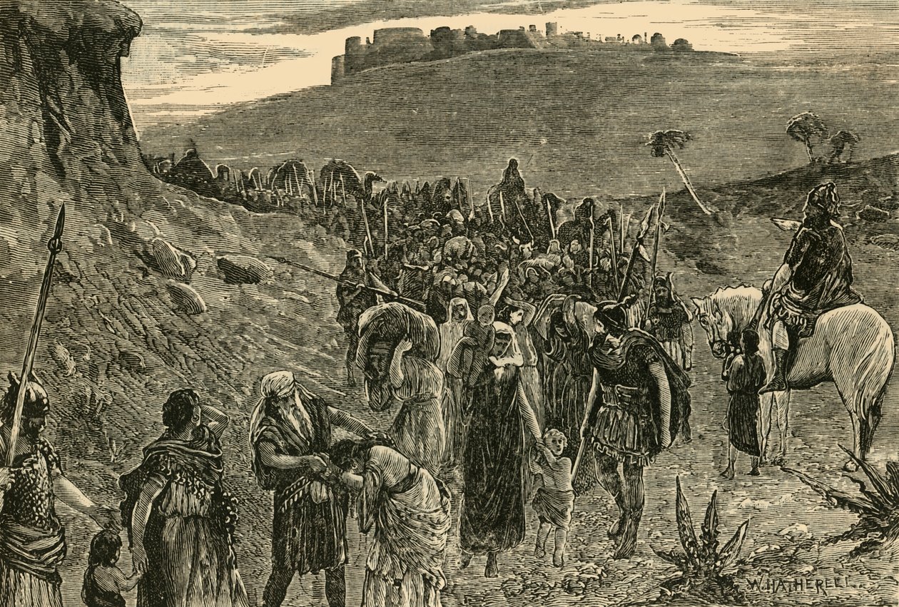 Israelilaiset menossa vankeuteen, 1890. tekijältä Unbekannt