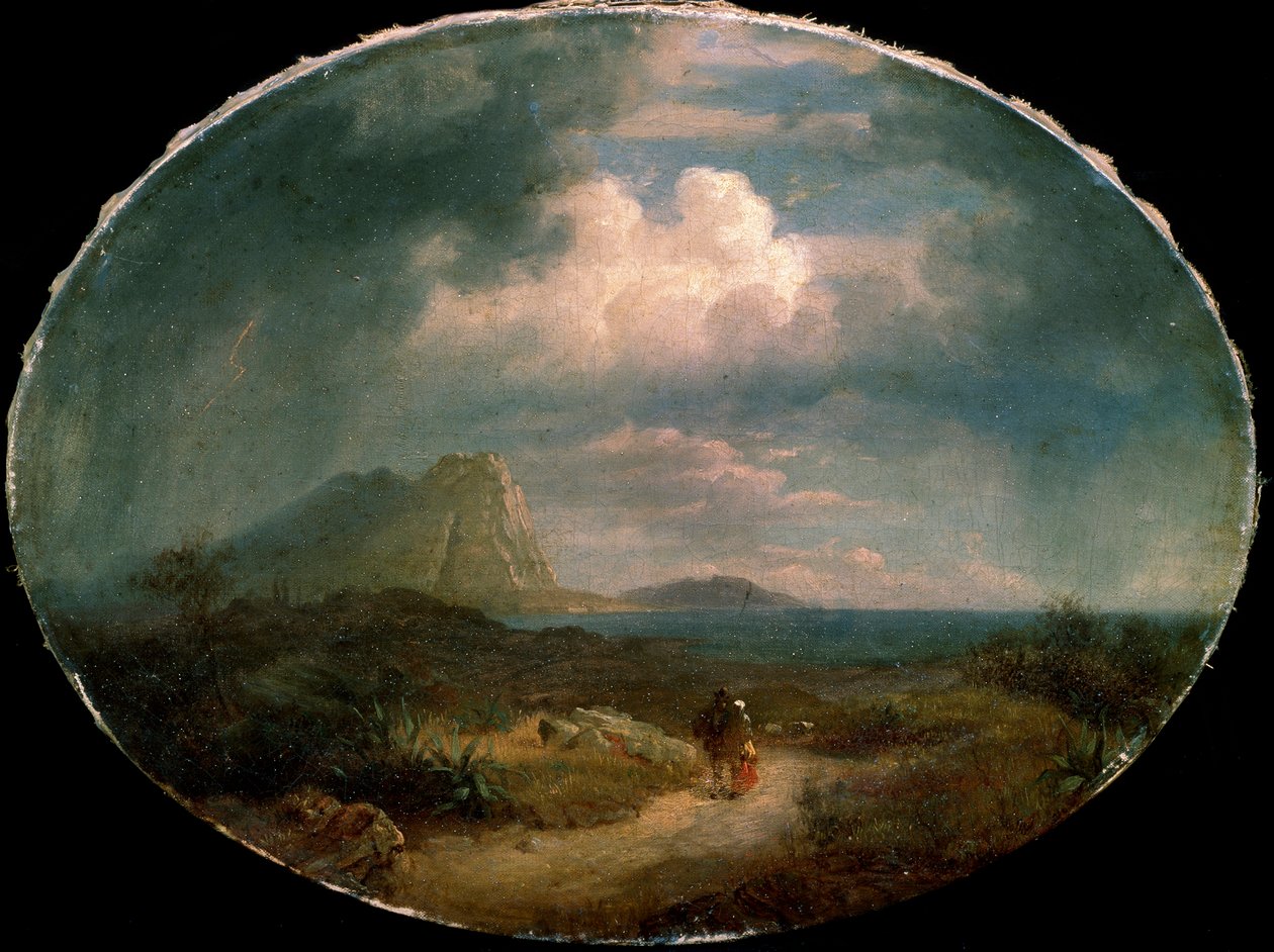 Italian maisema, 1800-luvun alku tekijältä Unbekannt