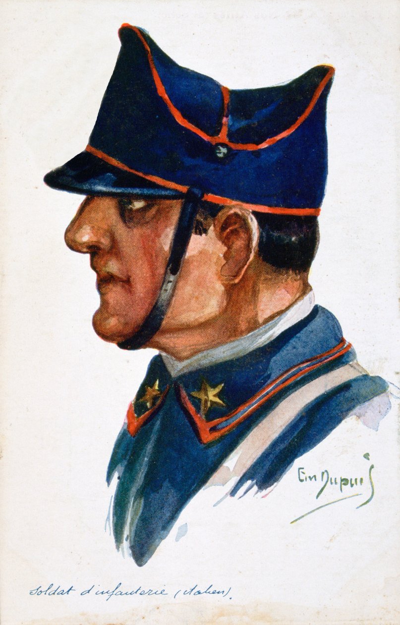 Italialainen jalkaväen sotilas, 1914-1918 tekijältä Unbekannt