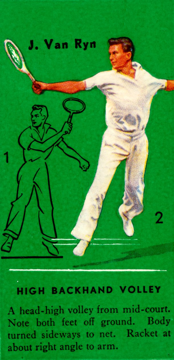 J. Van Ryn - High Backhand Volley, 1935. tekijältä Unbekannt