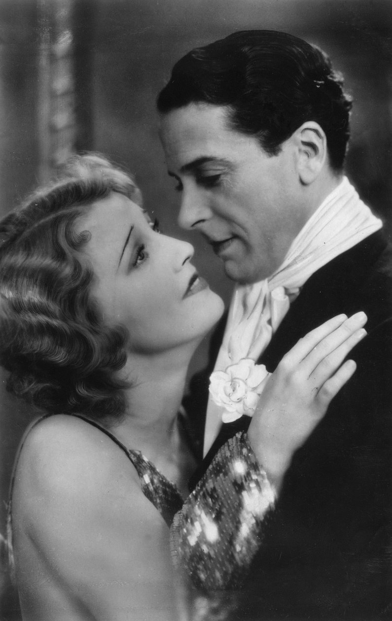 Jack Buchanan 1891-1957 ja Jeanette MacDonald 1903-1965, näyttelijät, 1900-luku tekijältä Unbekannt