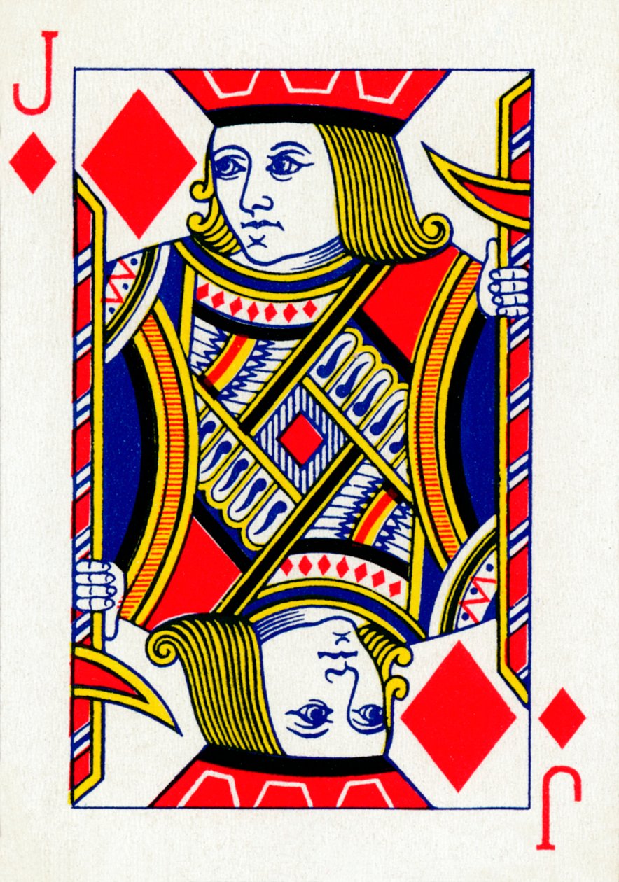 Jack of Diamonds Goodall & Son Ltd.:n pelikorttipakasta, vuodelta 1940 tekijältä Unbekannt