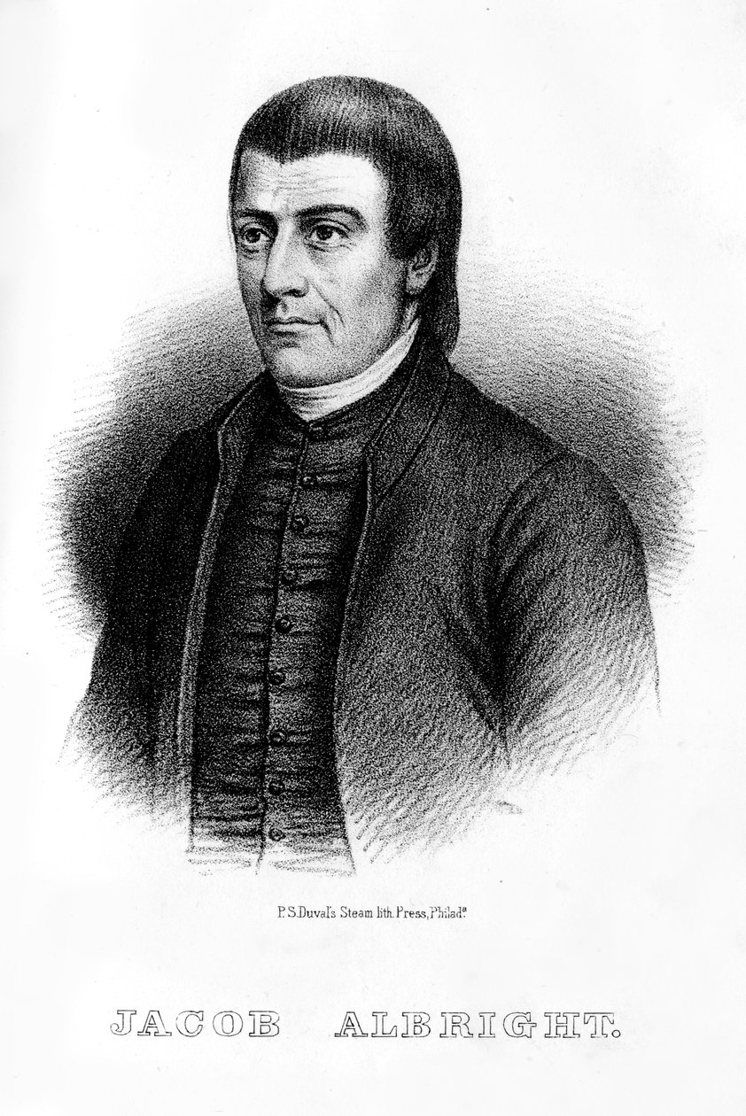 Jacob Albright, amerikkalainen kristitty johtaja, 1854 tekijältä Unbekannt