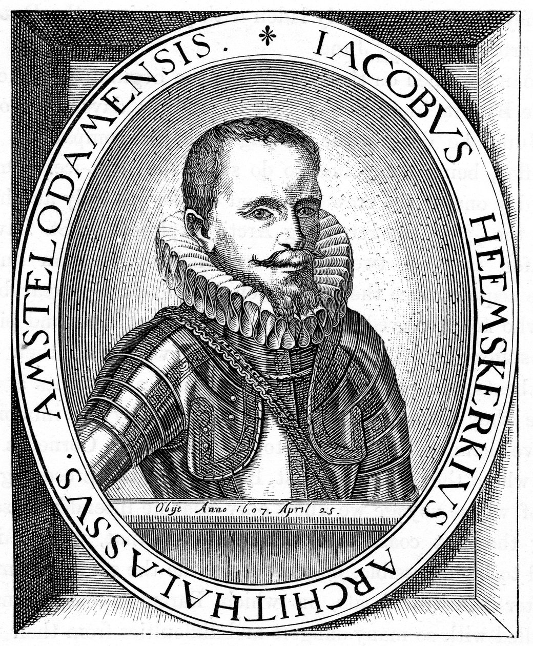 Jacob van Heemskerk, hollantilainen merivoimien upseeri ja tutkimusmatkailija, c1595 tekijältä Unbekannt