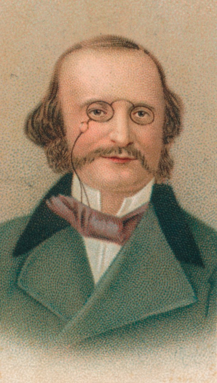 Jacques Offenbach, 1819-1880 saksalaissyntyinen ranskalainen säveltäjä, sellisti ja impressario, 1911 tekijältä Unbekannt