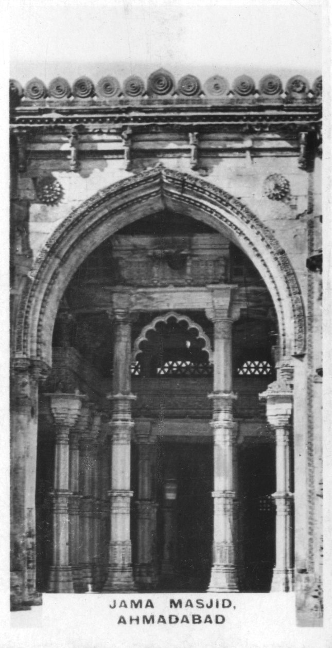 Jama Masjid, Ahmedabad, Gujarat, Intia, 1925 tekijältä Unbekannt