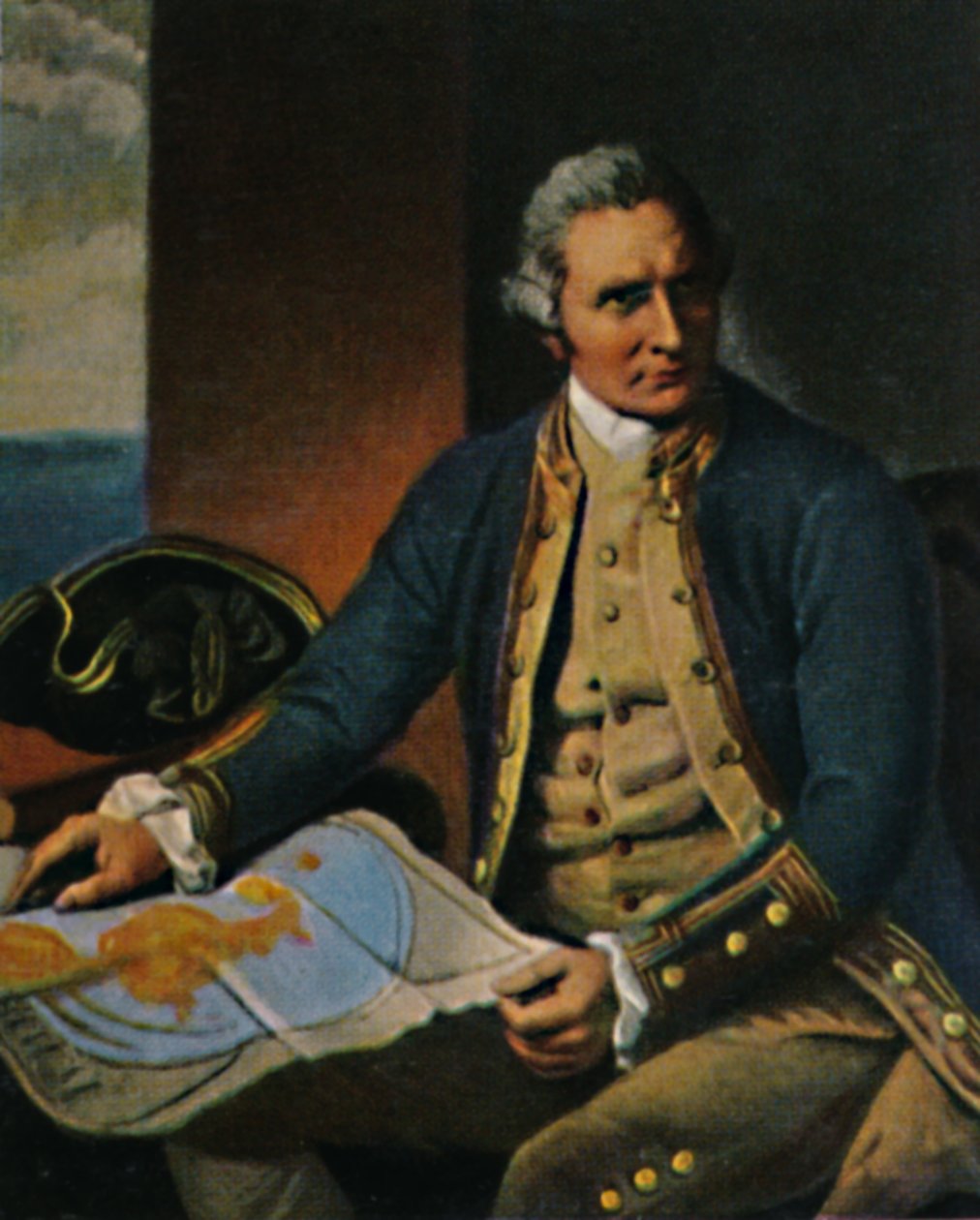James Cook 1728-1779. - Kaiverrus Dancen maalauksen jälkeen, 1934. tekijältä Unbekannt