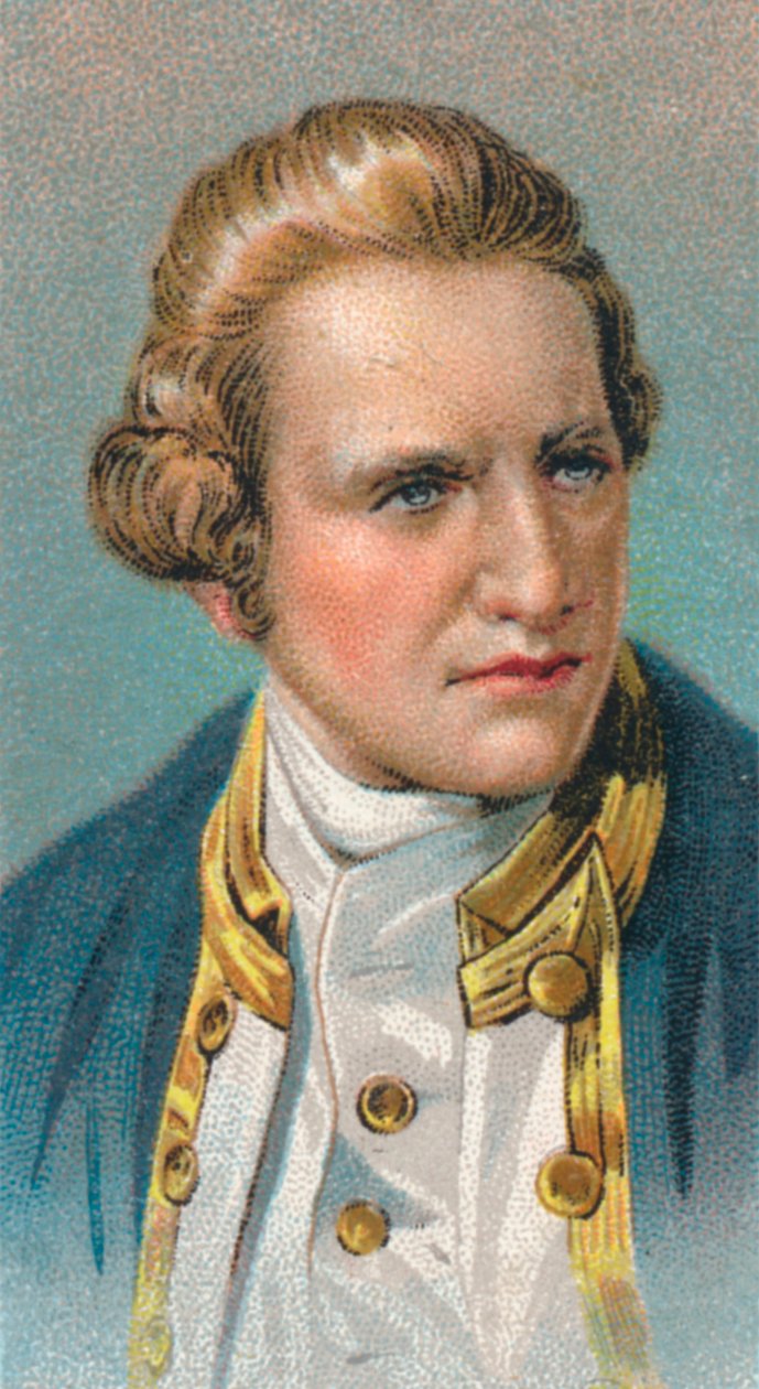 James Cook, englantilainen tutkimusmatkailija, navigaattori ja hydrografi, 1775-1776, 1924 tekijältä Unbekannt