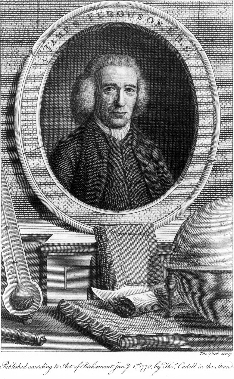 James Ferguson, skotlantilainen tähtitieteilijä, noin 1760-luku tekijältä Unbekannt