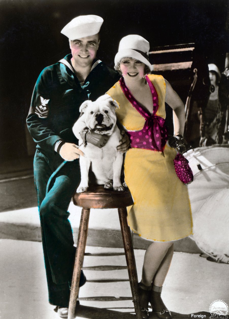 James Hall 1900-1940 ja Clara Bow 1905-1965, amerikkalaiset näyttelijät, 1900-luku tekijältä Unbekannt