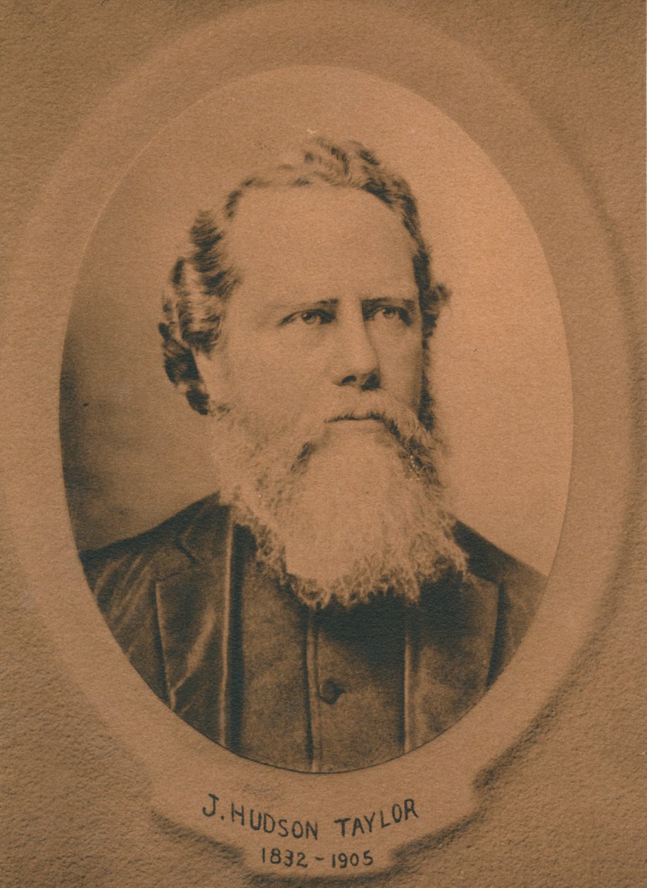 James Hudson Taylor 1832-1905, brittiläinen protestanttinen kristitty lähetyssaarnaaja Kiinaan, 1910-luku tekijältä Unbekannt