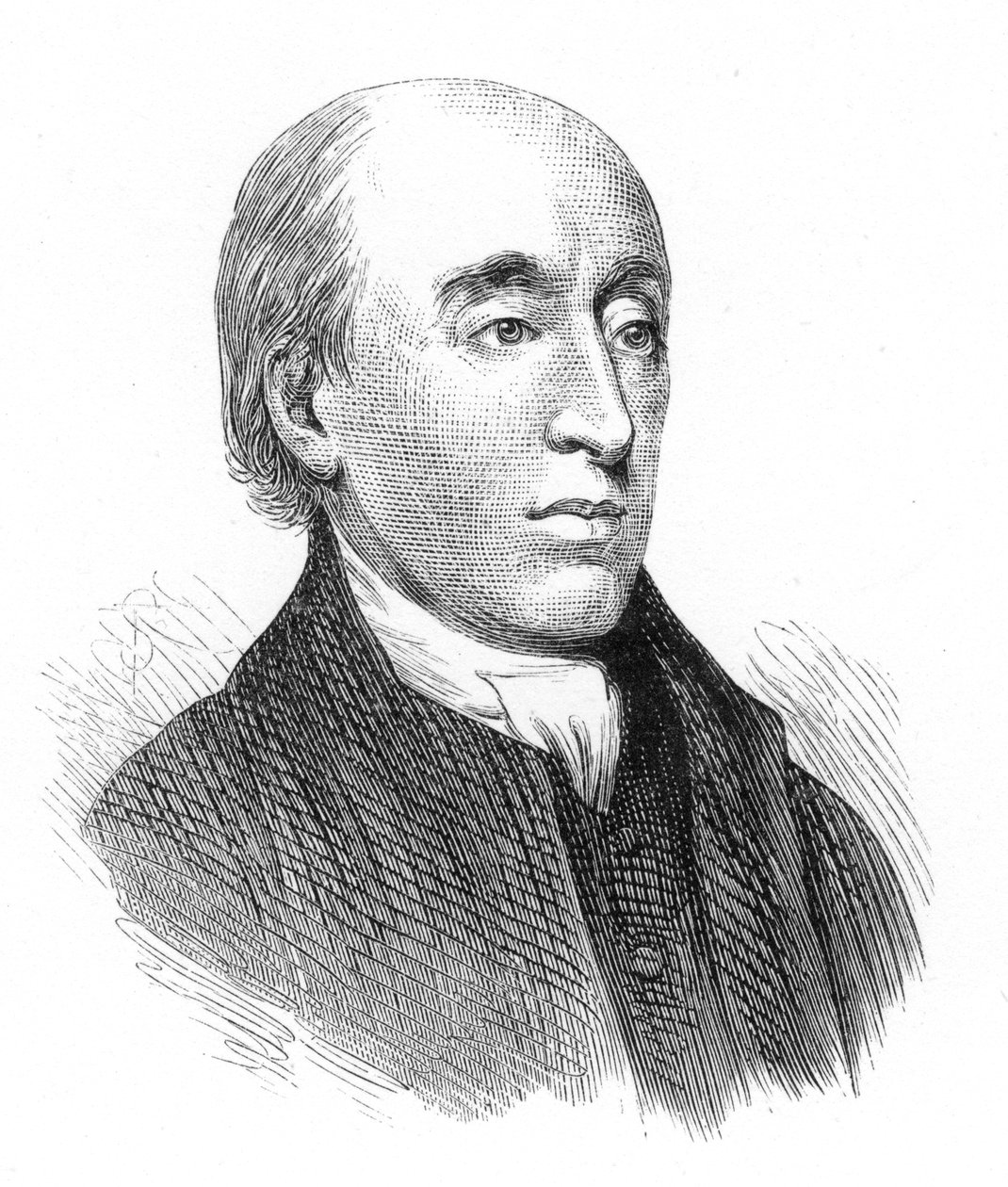 James Hutton, skotlantilainen geologi, 1700-luku, 1875 tekijältä Unbekannt