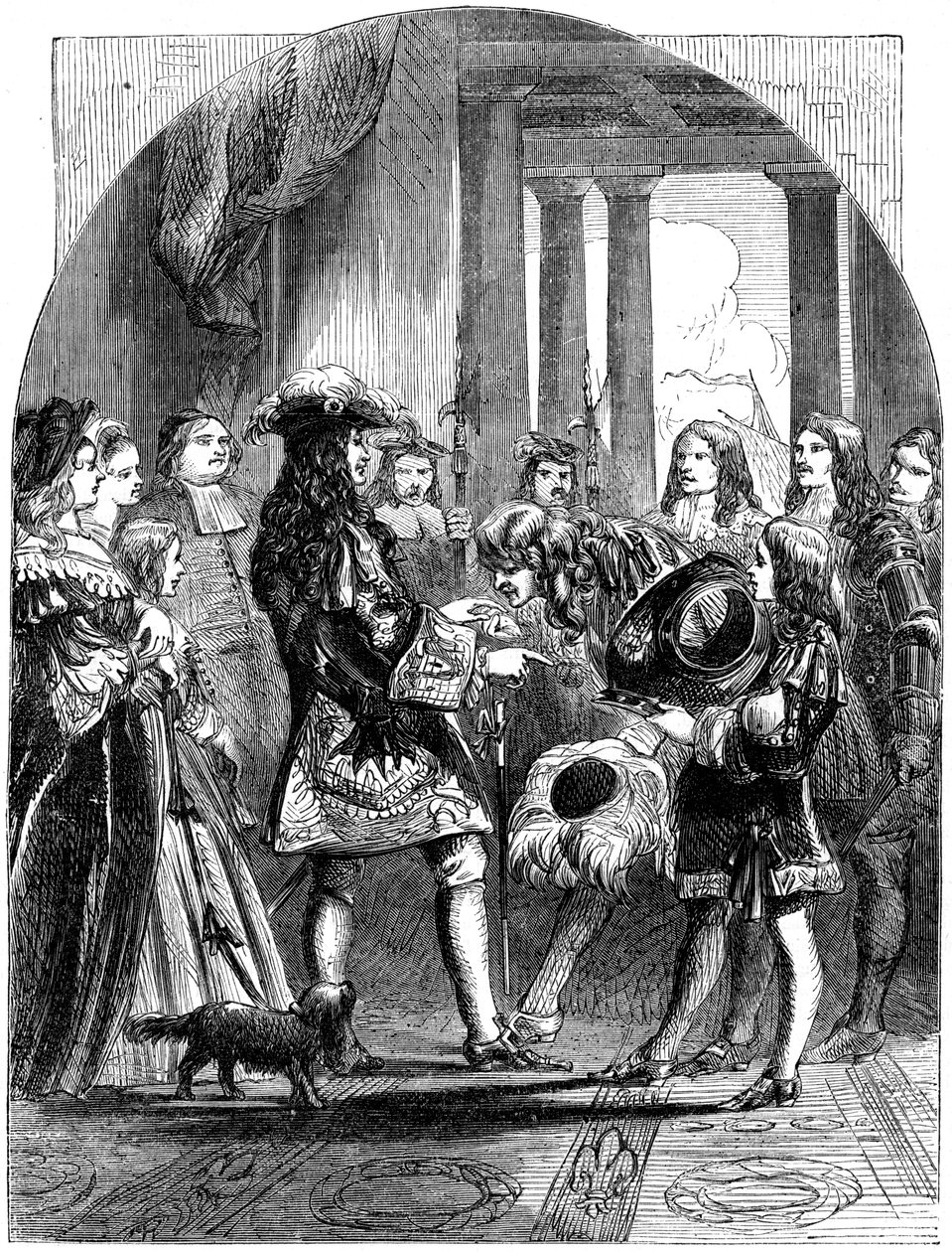 Jaakob II jättää loman Ranskan Ludvig XIV:ltä, 1689 tekijältä Unbekannt