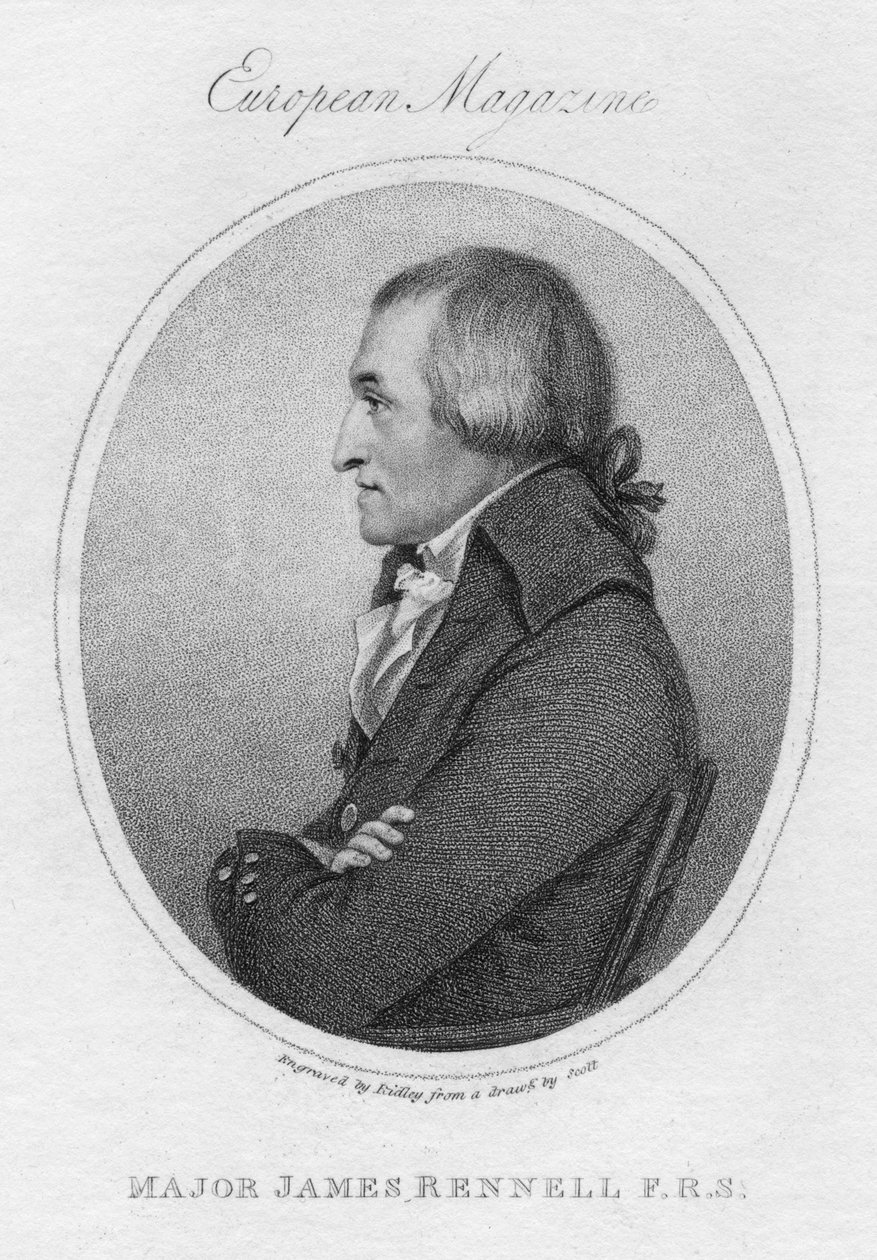 James Rennell, brittiläinen maantieteilijä, 1802 tekijältä Unbekannt