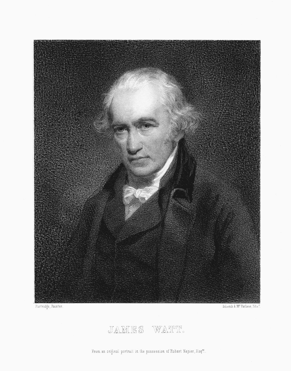 James Watt, skotlantilainen insinööri tekijältä Unbekannt