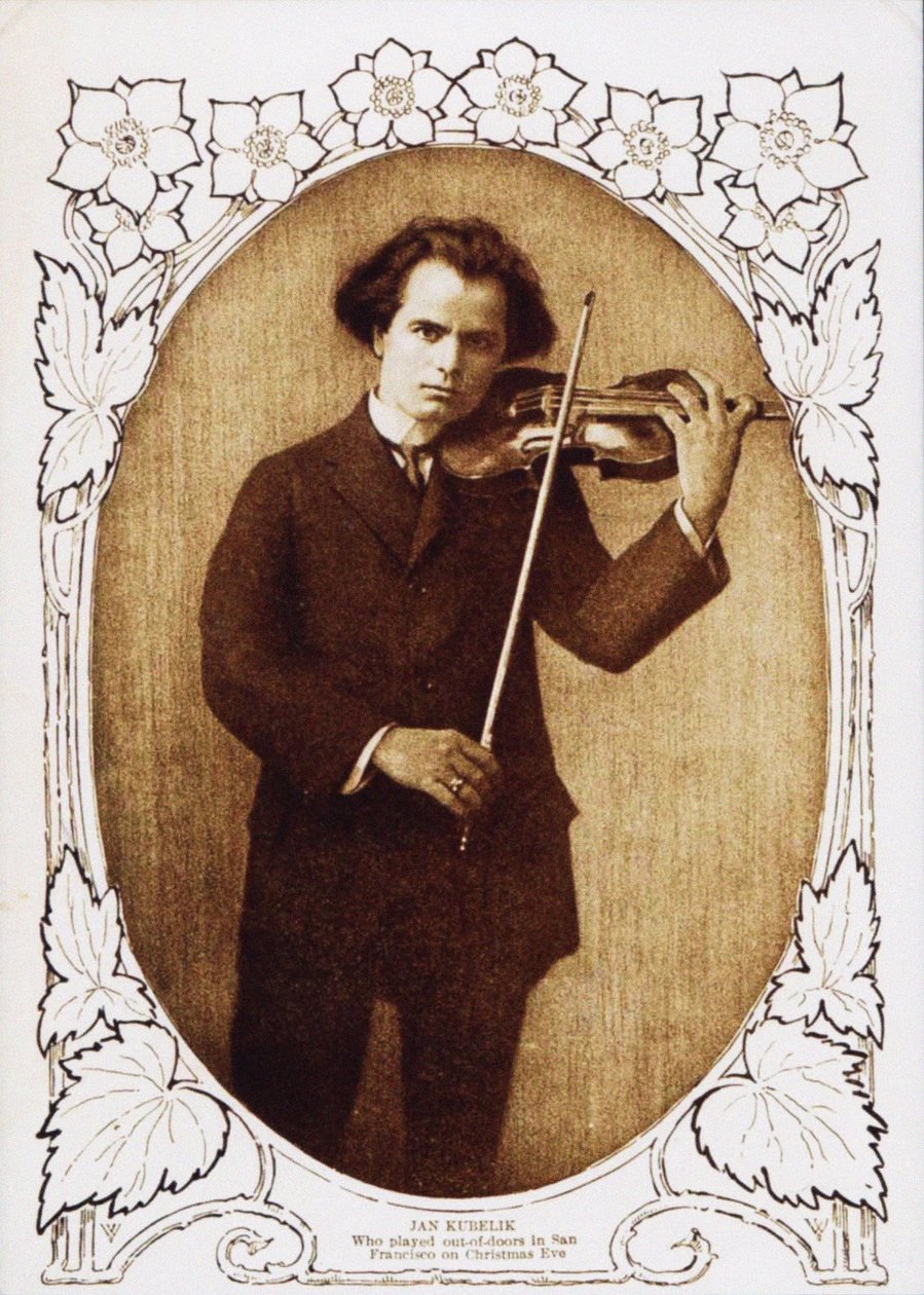 Jan Kubelik soittamassa jouluaattona San Franciscossa, 1912, 1912 tekijältä Unbekannt