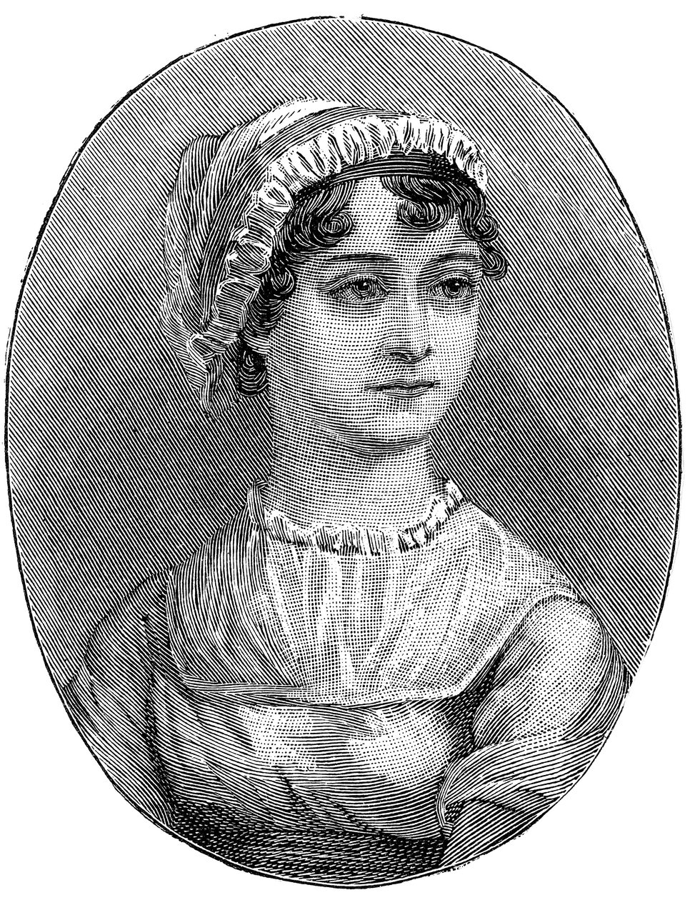 Jane Austen 1775-1817, englantilainen kirjailija tekijältä Unbekannt