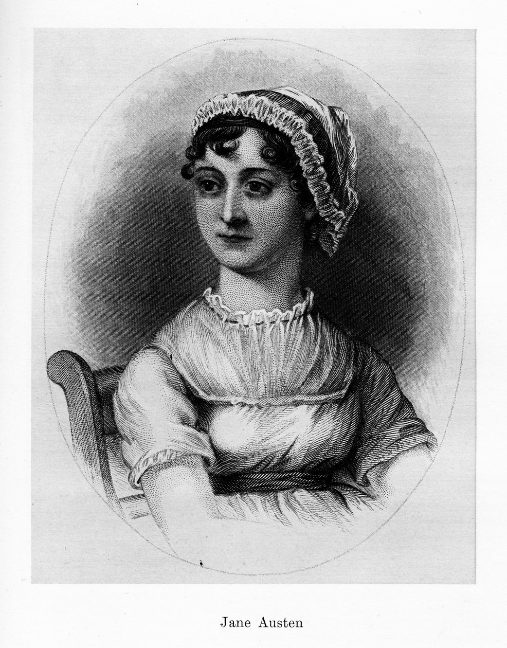 Jane Austen, englantilainen kirjailija, 1800-luku tekijältä Unbekannt