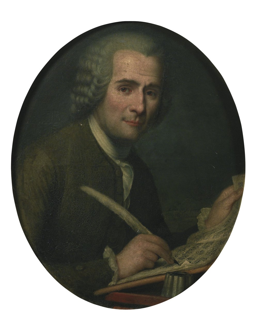 Jean-Jacques Rousseau 1712-1778 kirjoitti nuotteja tekijältä Unbekannt