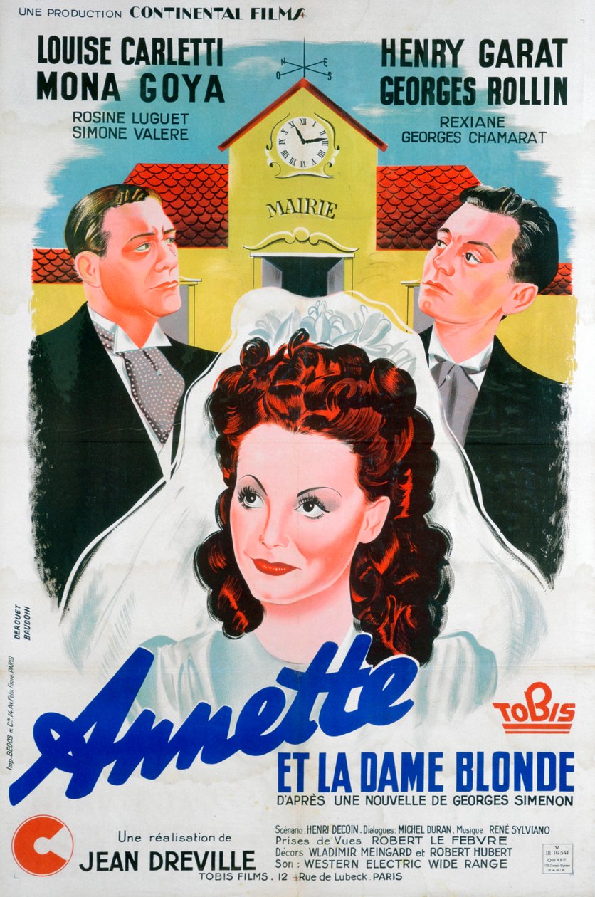 Jean Drevilles Annette ja Dame Blonde, Annette ja blondi nainen, 1941 tekijältä Unbekannt