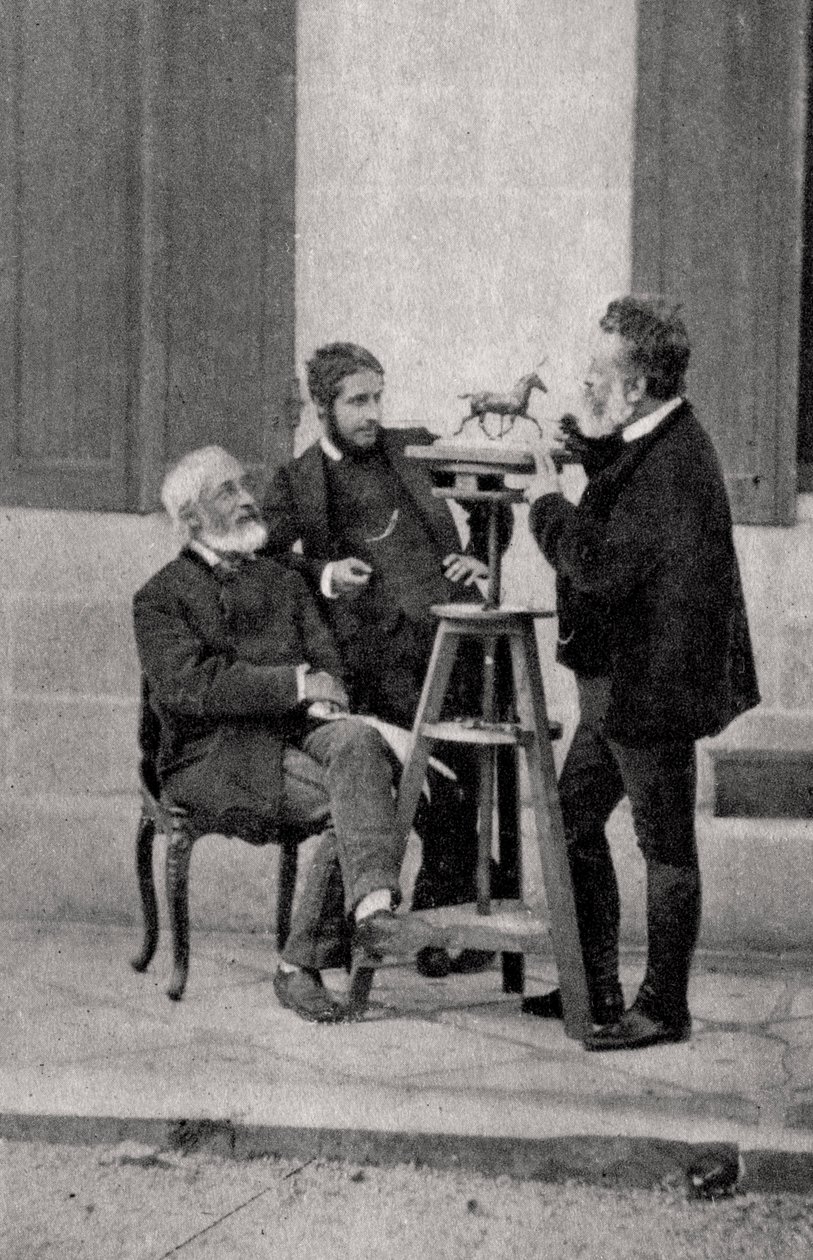 Jean Louis Ernest Meissonnier, ranskalainen taidemaalari ja kuvanveistäjä, 1880 tekijältä Unbekannt