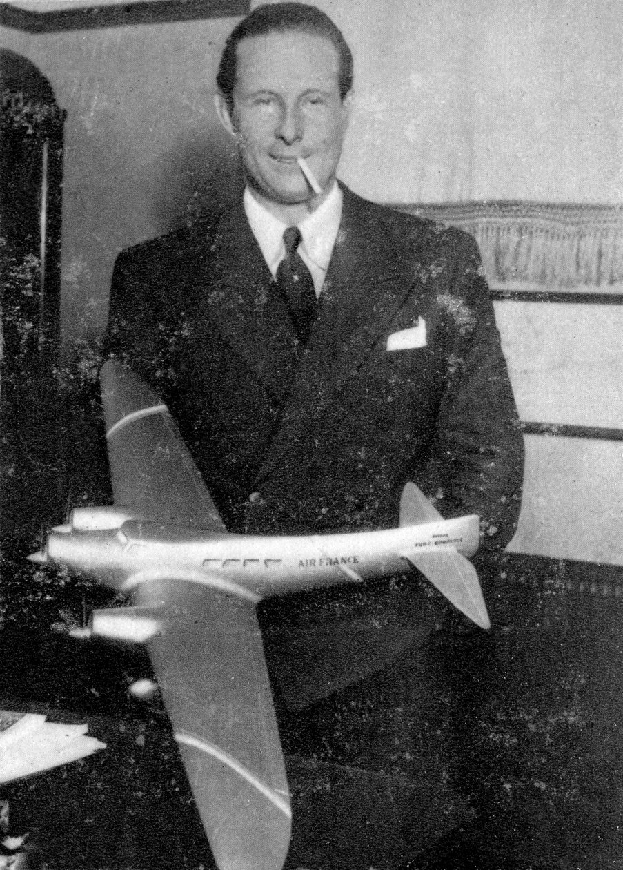 Jean Mermoz, ranskalainen lentäjä, 1935 tekijältä Unbekannt