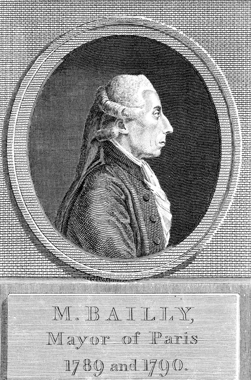 Jean Sylvain Bailly 1736-1793, ranskalainen tähtitieteilijä, kirjailija ja poliitikko tekijältä Unbekannt