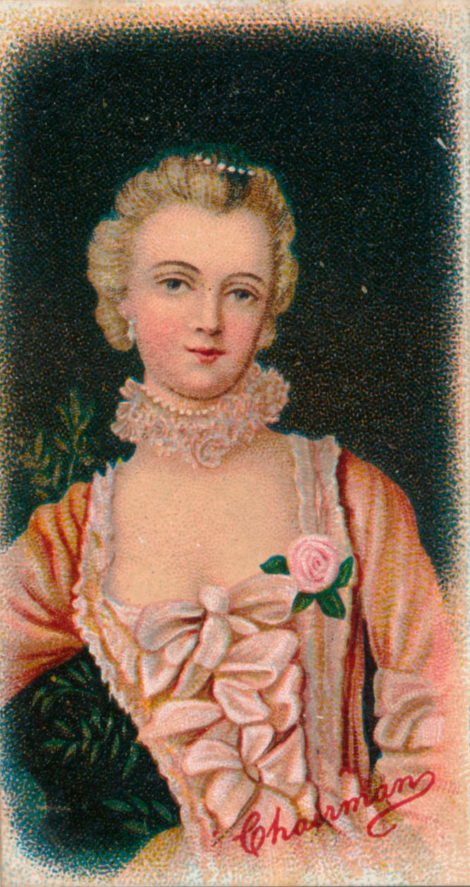 Jeanne Antoinette Poisson, joka tunnetaan myös nimellä Madame de Pompadour 1721-1764, 1912 tekijältä Unbekannt