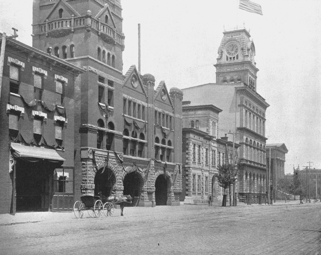 Jefferson Street, Louisville, Kentucky, USA, 1900. tekijältä Unbekannt