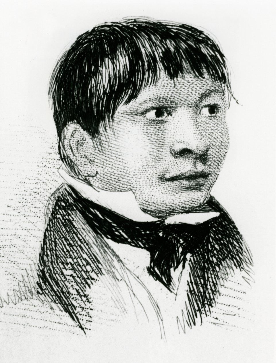 Jemmy Button, Fitzroyn retkikunnan adoptoima Fuegian, sellaisena kuin hän esiintyi vuonna 1833 1839 tekijältä Unbekannt